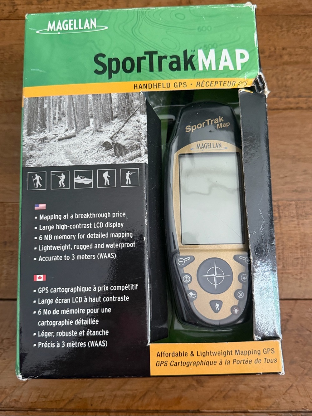 Magellan SporTrak MAP Handheld GPS - Green and Black